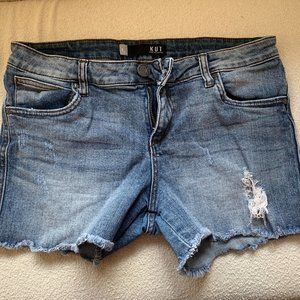 Gidget Fray denim shorts